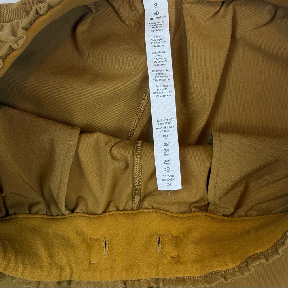 Lululemon Keep Moving Crop 23” Spiced Bronze Pants Stretch High Rise Size 8 - Picture 6 of 11